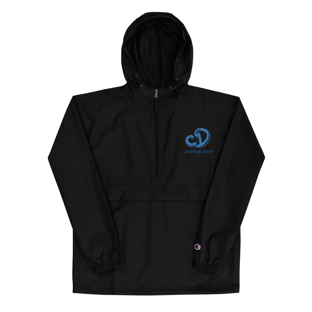 Custom Drips Embroidered Champion Packable Jacket
