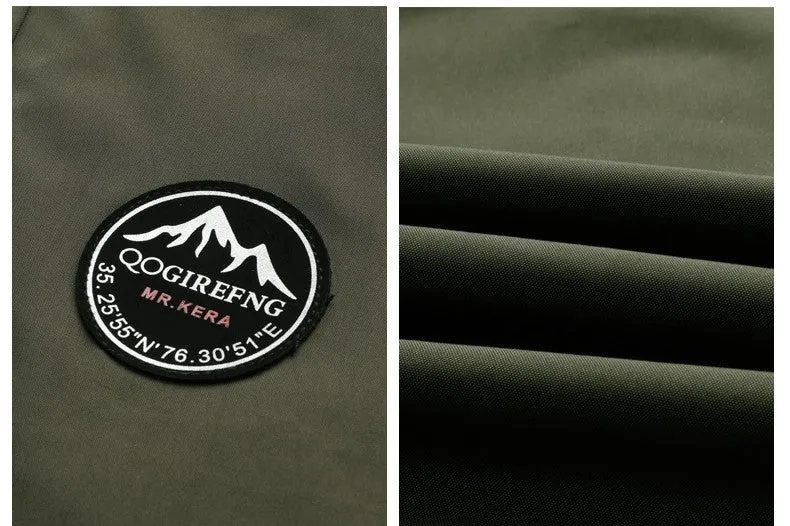 Custom Logo Jacket Hot Sale Fashion Male Designer Coat Casual Outdoor Zipper Coat Winter Jacket  Waterproof Windbreaker