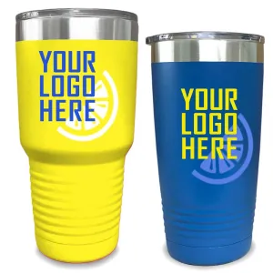 Custom Logo Tumbler - Color Printed Insulated Stainless Steel