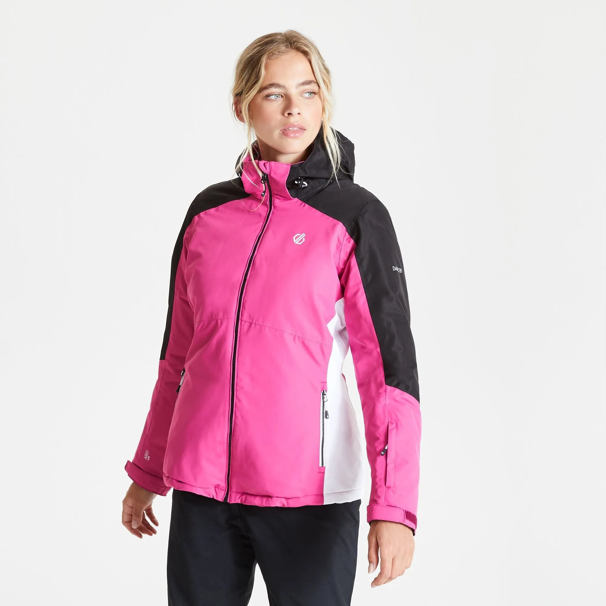 DARE2B RADIATE SKI JACKET PINK/BLACK RRP £120
