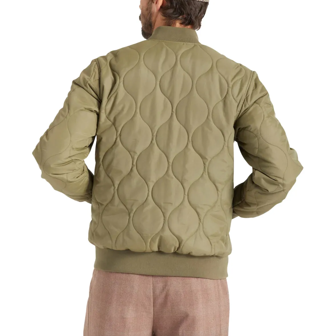 DILLINGER QUILTED BOMBER JACKET MILITARY OLIVE