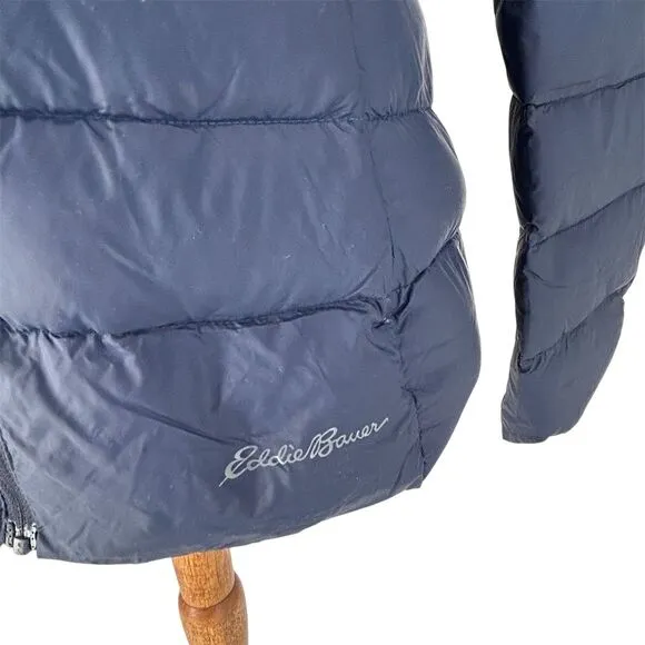 Eddie Bauer Women's CirrusLite 650 Down Quilted Puffer Jacket Navy Size S