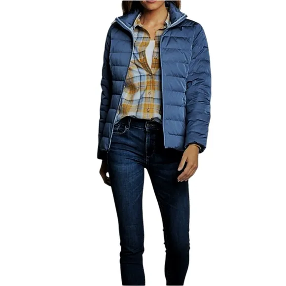 Eddie Bauer Women's CirrusLite 650 Down Quilted Puffer Jacket Navy Size S