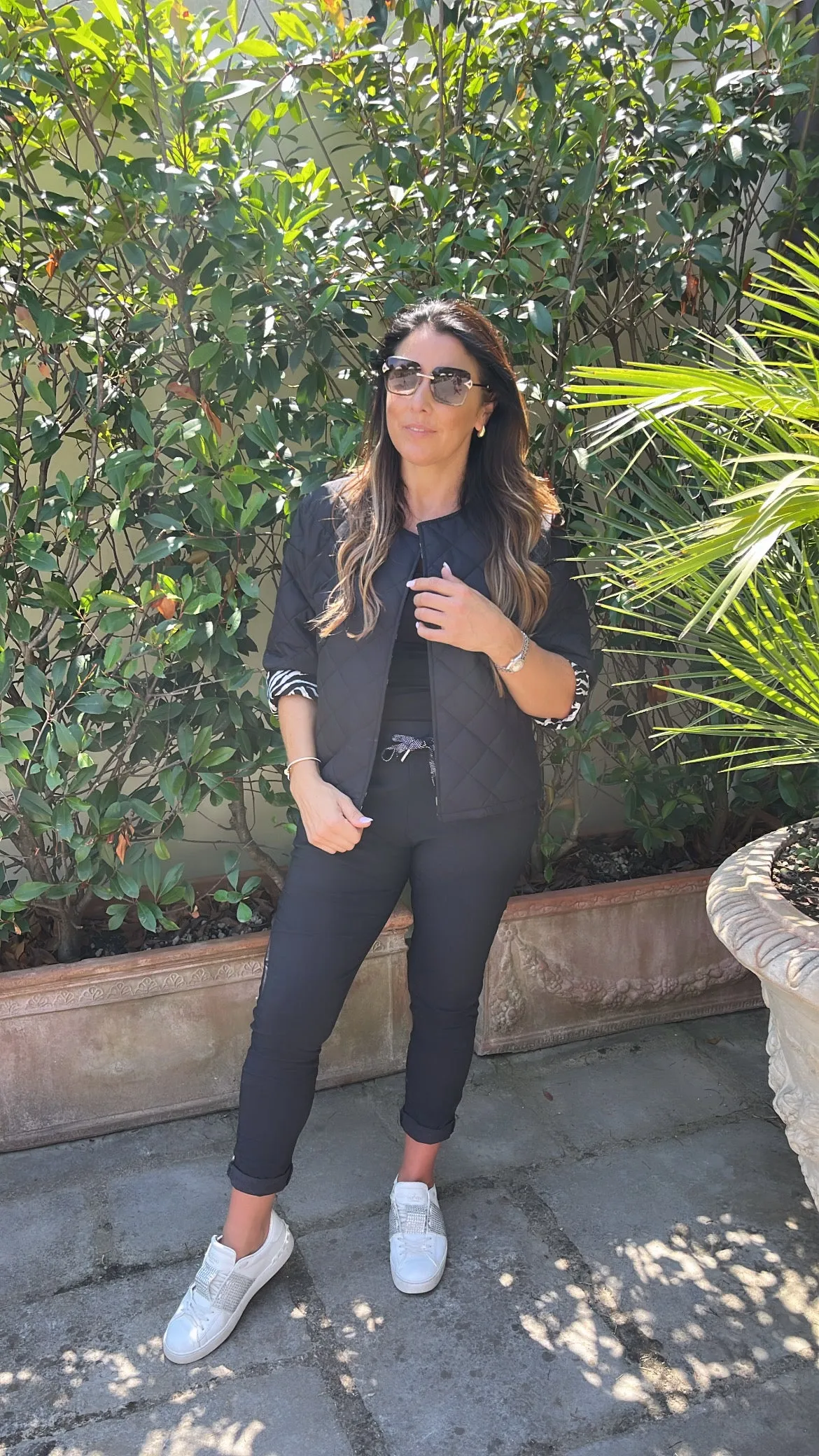 Eden Black Zebra Trim Jacket