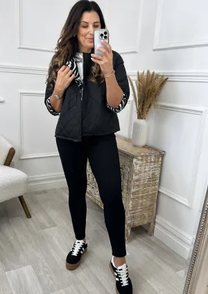 Eden Black Zebra Trim Jacket