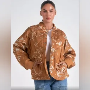 ELAN | Mustard Toulouse | Quilted Bomber New!