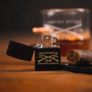 Etched Logo Zippo Lighter