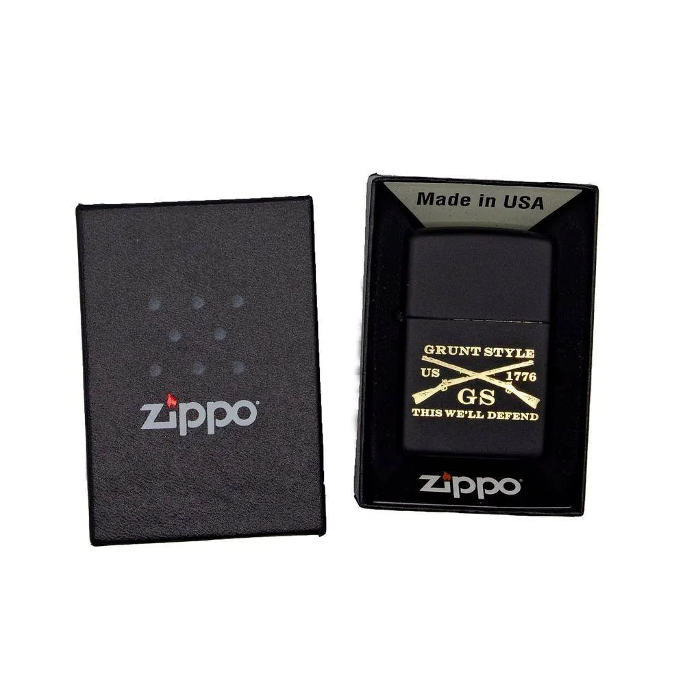 Etched Logo Zippo Lighter