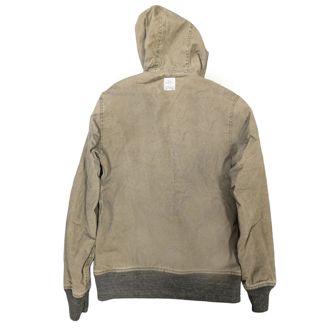 FAHERTY x STAG Men's Reversible Canvas Hoodie Size Small NWT
