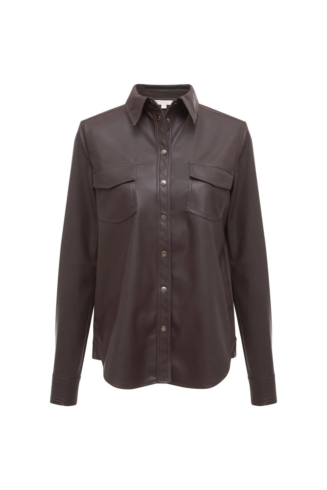 Faux Leather 70's Shirt