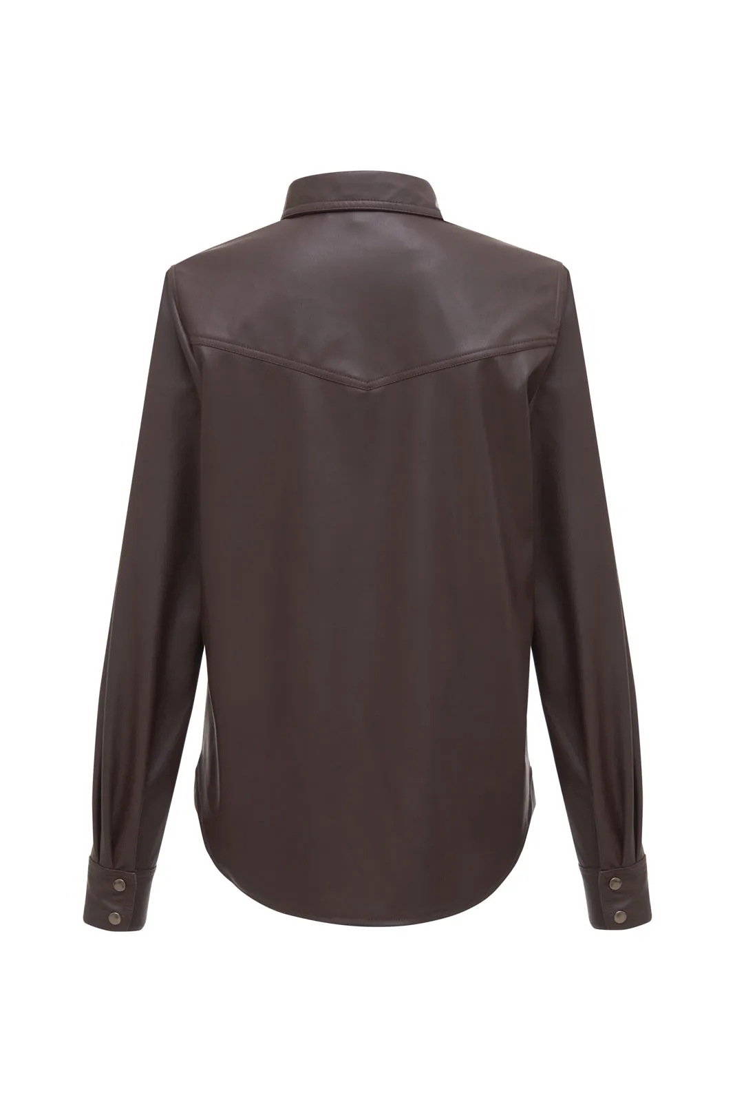 Faux Leather 70's Shirt