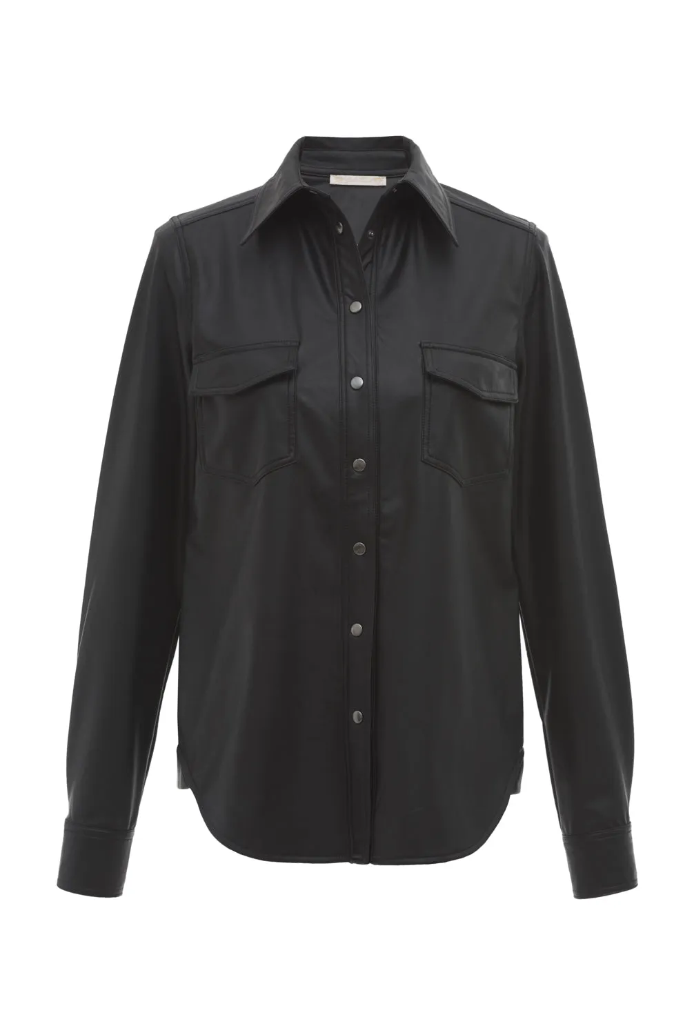 Faux Leather 70's Shirt