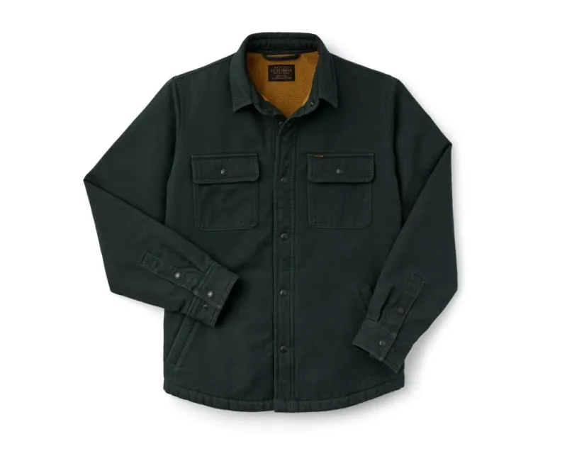 FILSON FLEECE LINED JAC-SHIRT - DARK SPRUCE
