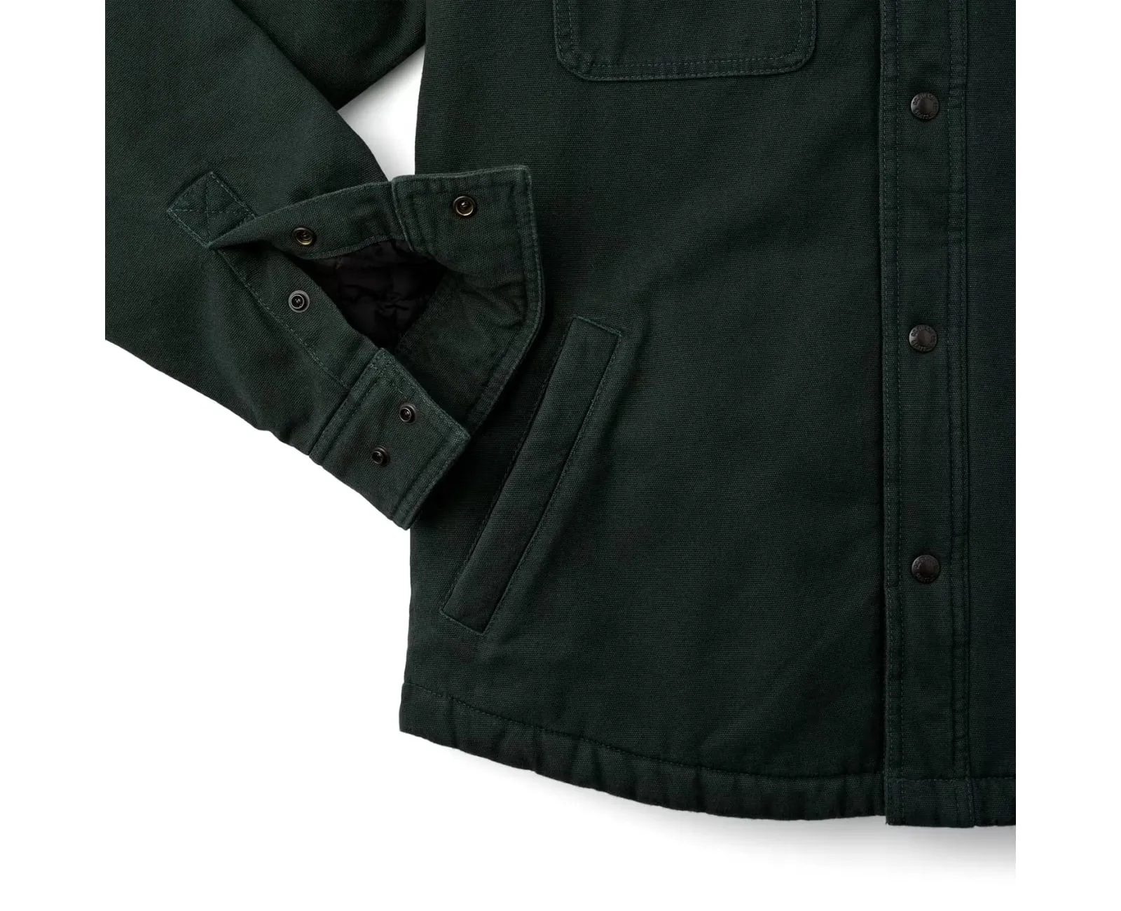 FILSON FLEECE LINED JAC-SHIRT - DARK SPRUCE