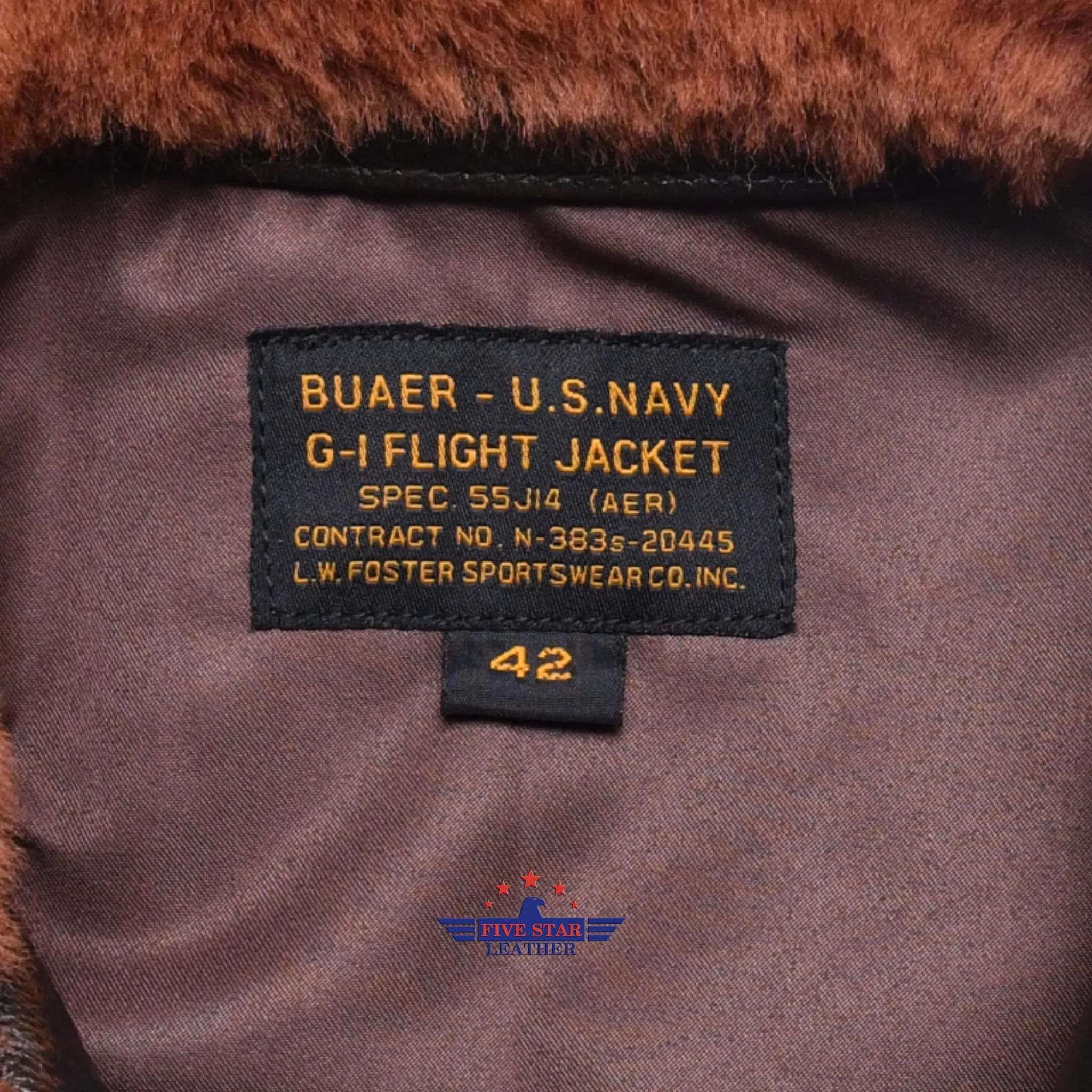 Fivestar Leather Flight G1 Bomber Naval Flying Men Jacket USN Goatskin Leather Distressed