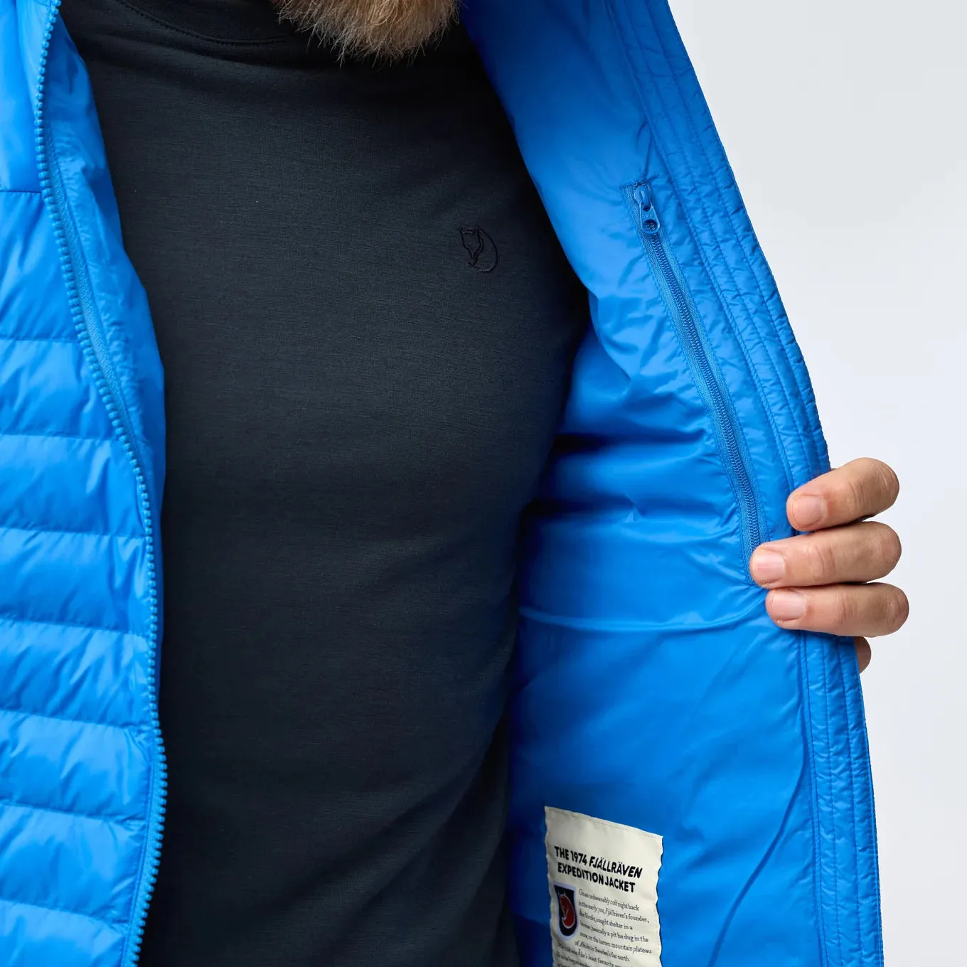 FJALLRAVEN EXPEDITION LATT HOODIE M NAVY