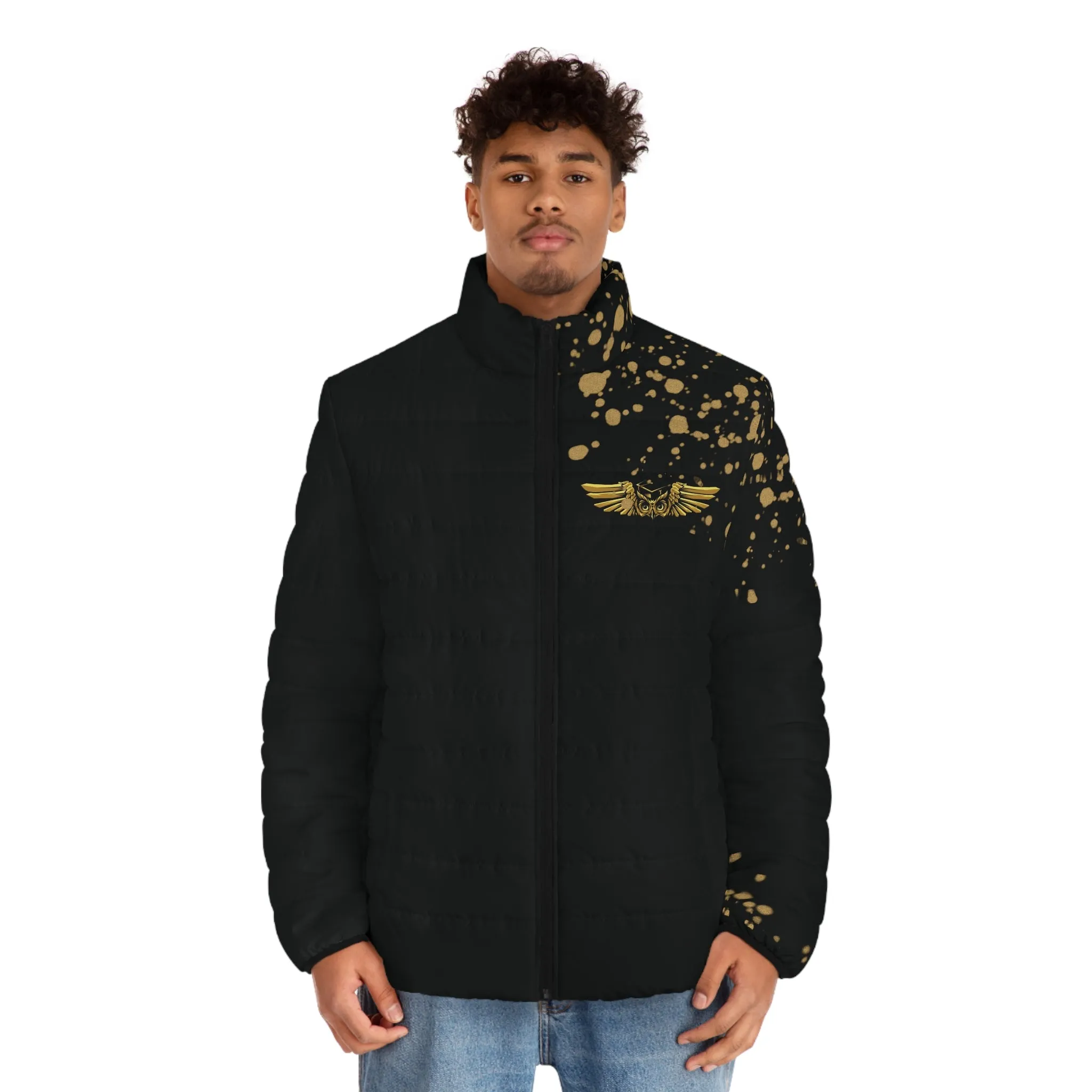 FLY AVIATOR PUFFER JACKET (BLACK OUT)