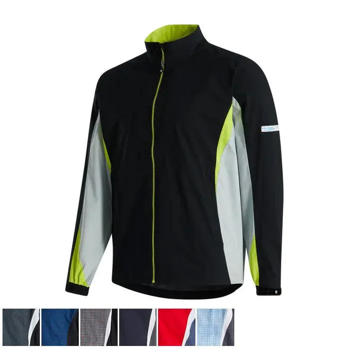 FootJoy FJ HydroLite Rain Jacket XXL Grey/Navy/Grey Houndstooth (237