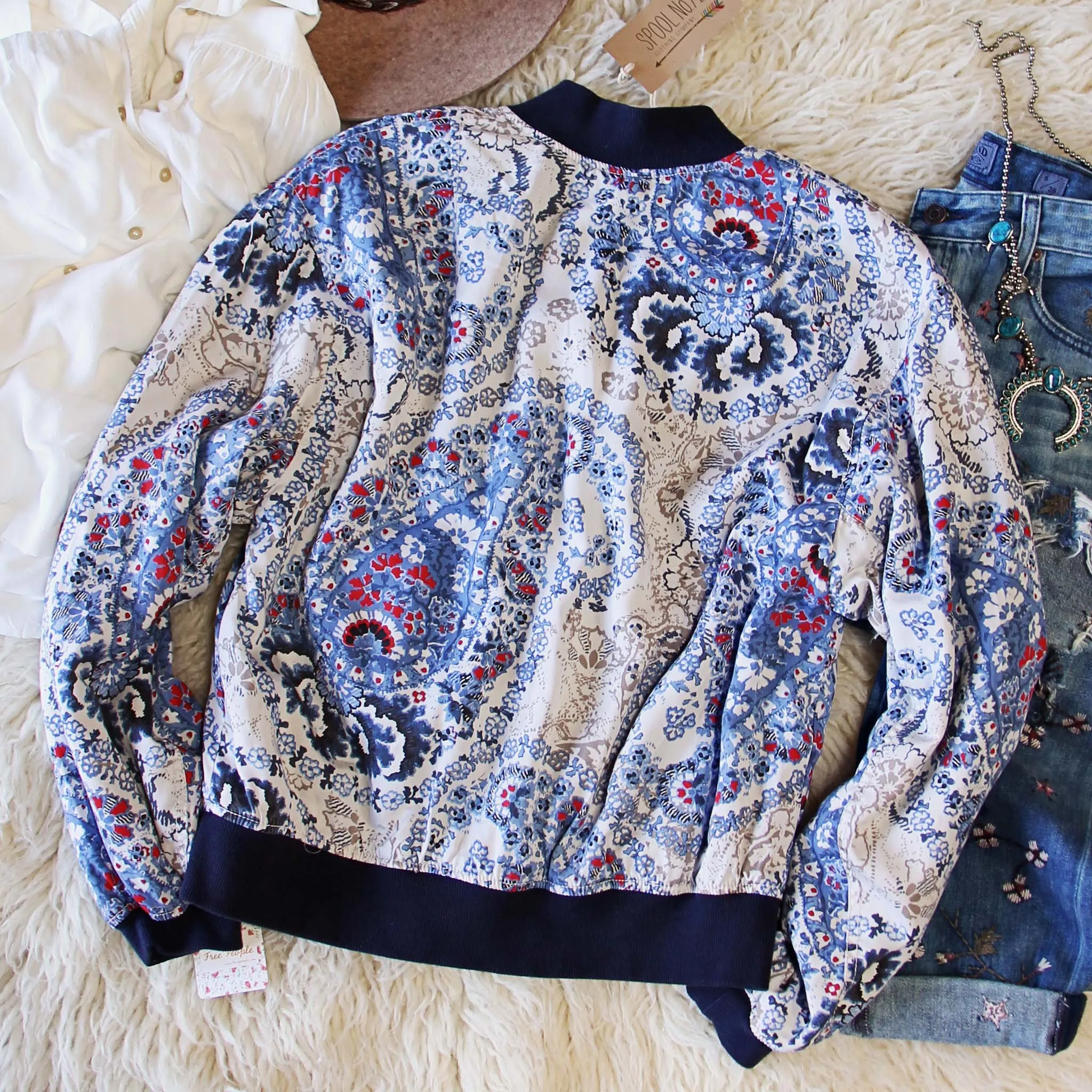Free People Paisley Sky Jacket