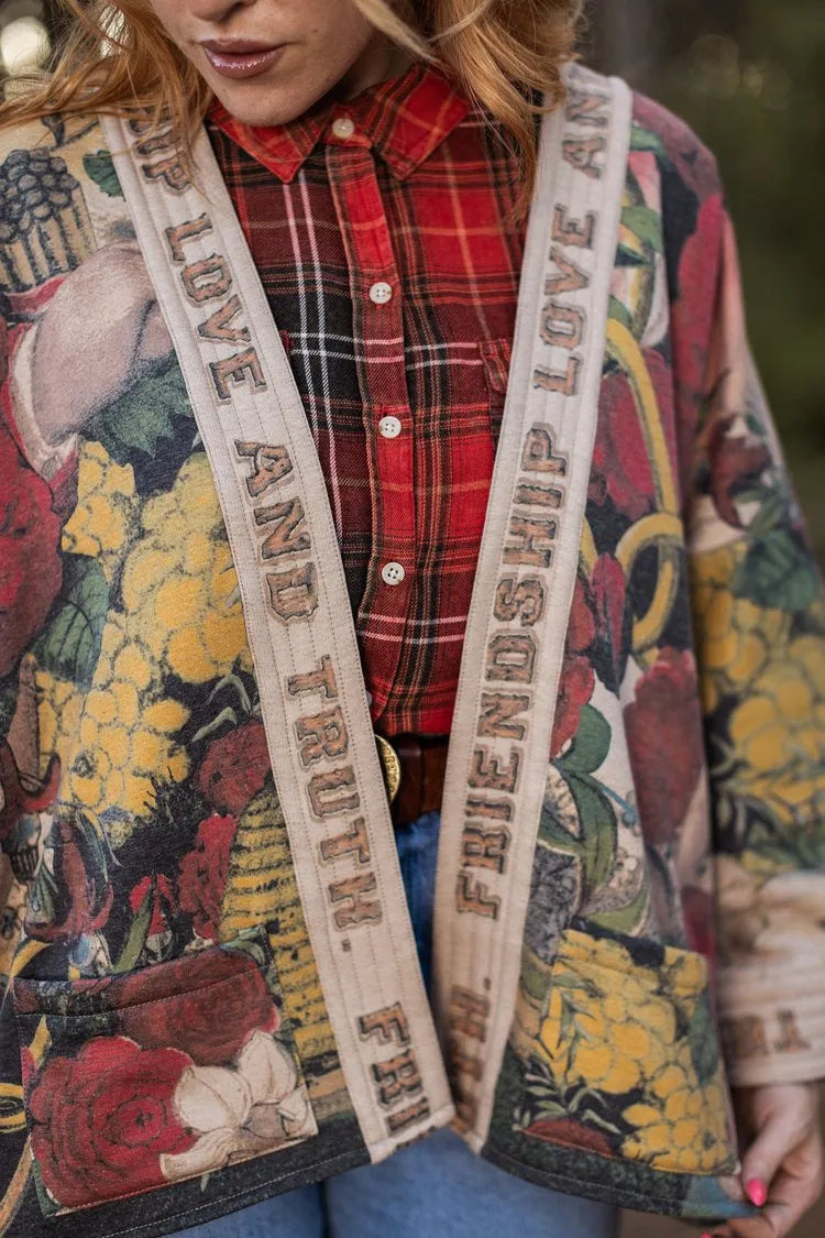 Friendship Love and Truth Cottage Cardigan