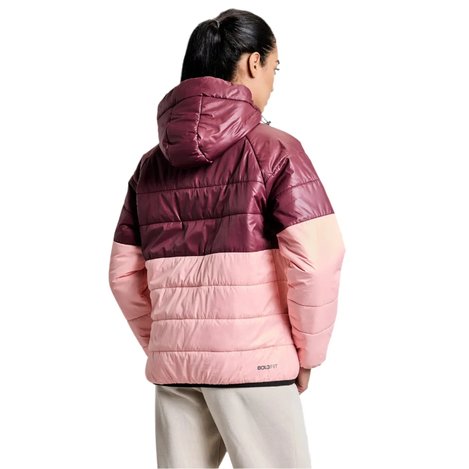 Frost Womens Puffer Jacket - Wine/Pink