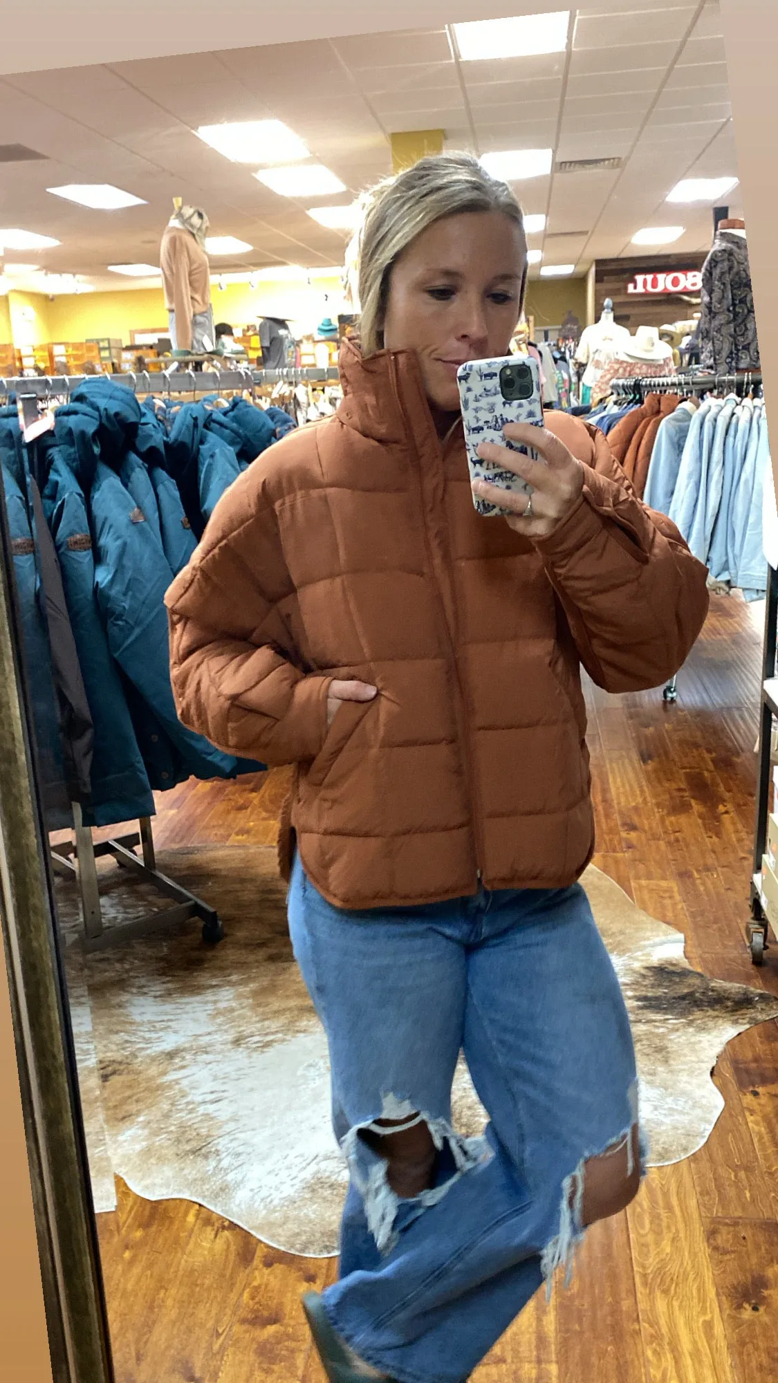Full Zip Puffer Coat