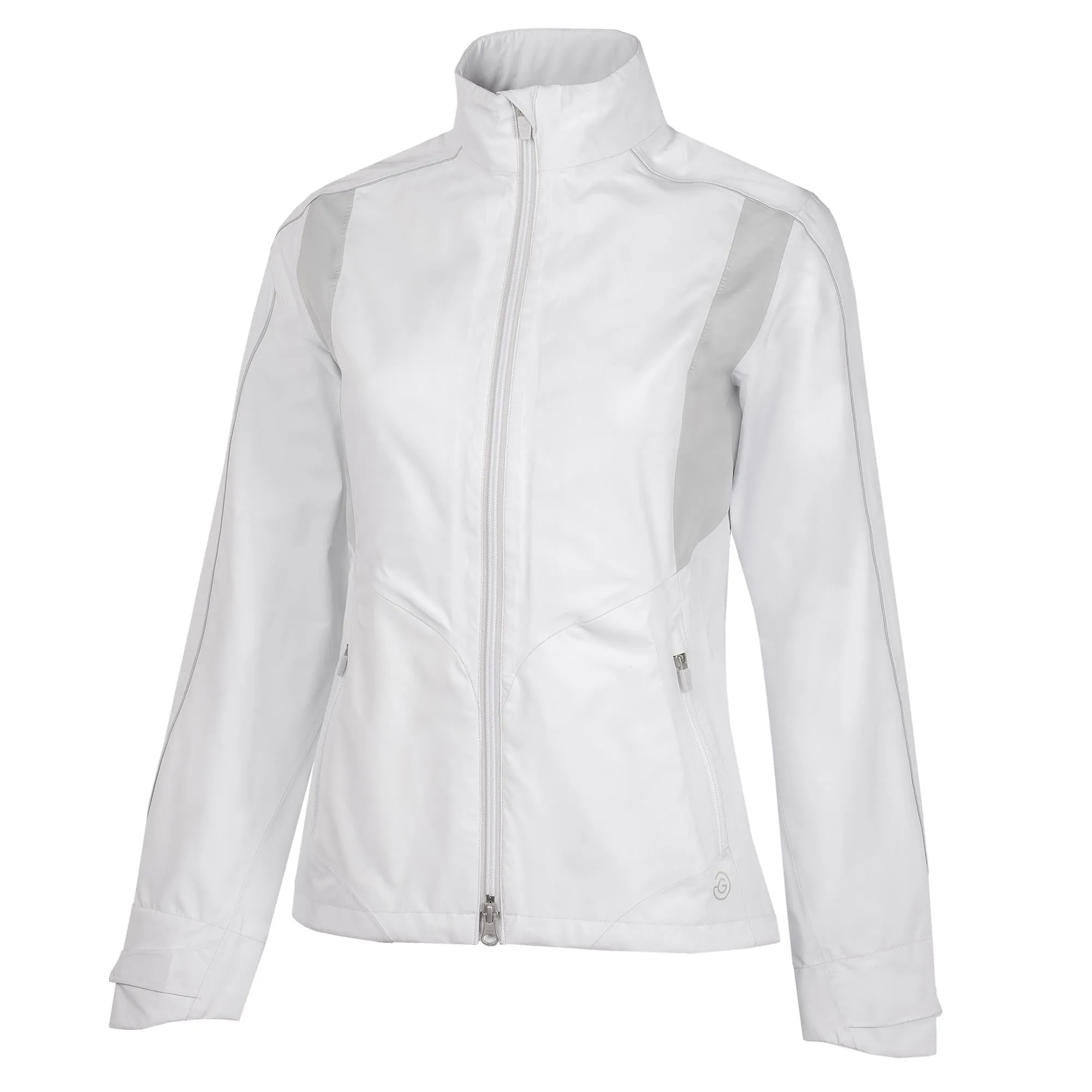 Galvin Green Ally Paclite Gore-Tex Ladies Waterproof Golf Jacket White/Cool Grey