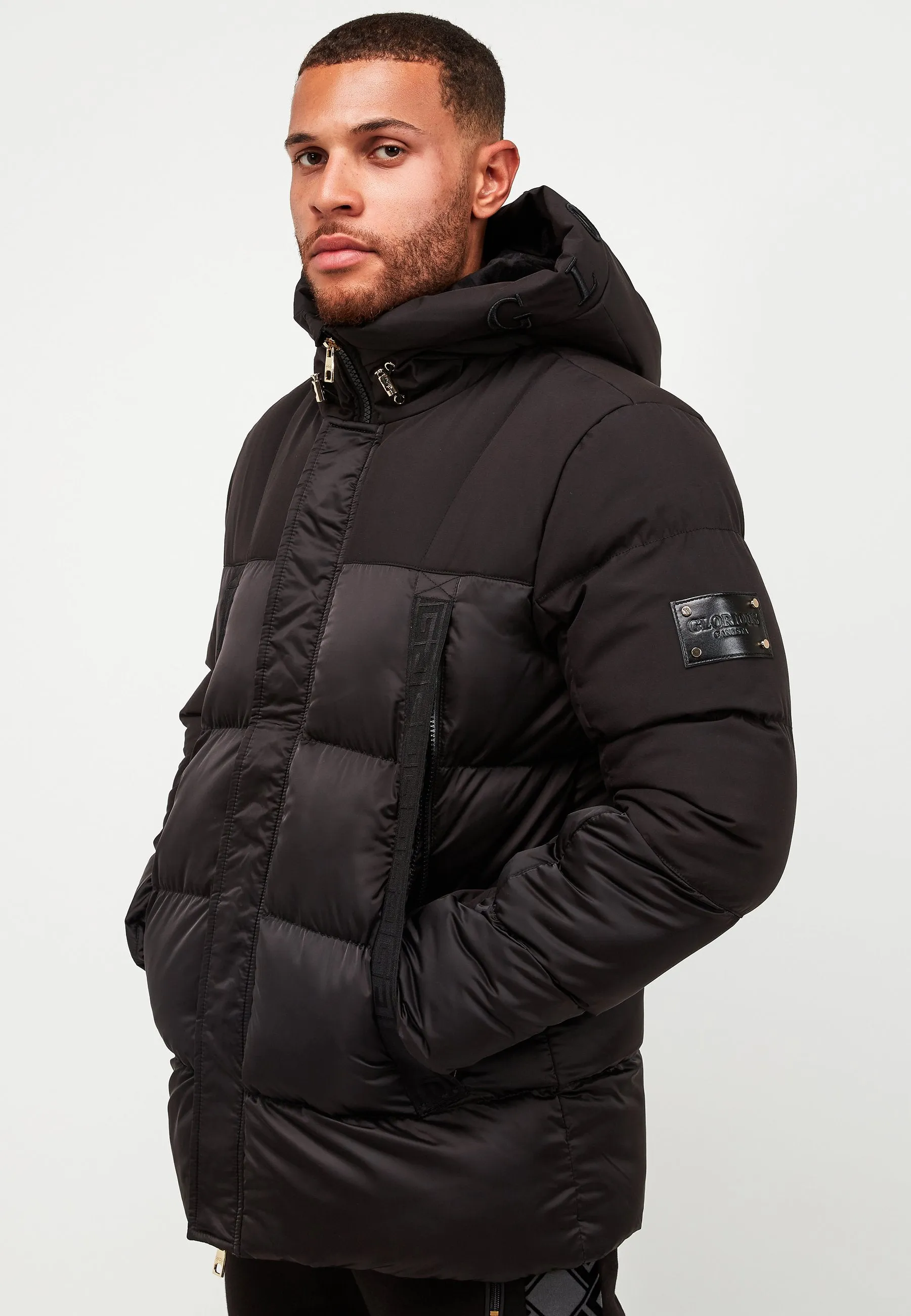 Glorious Gangsta Domar Puffer Jacket Black