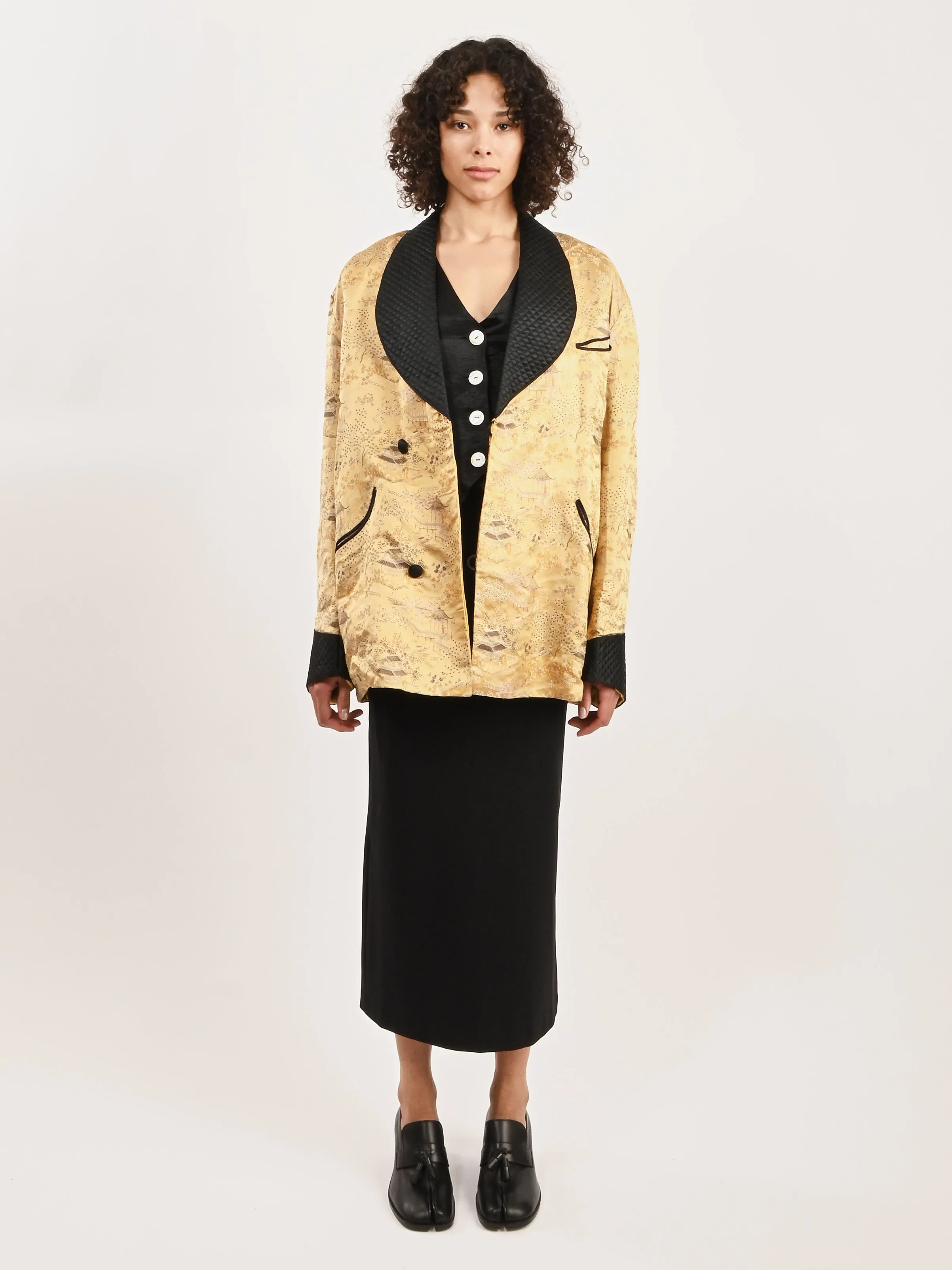 Gold Smoking Jacket