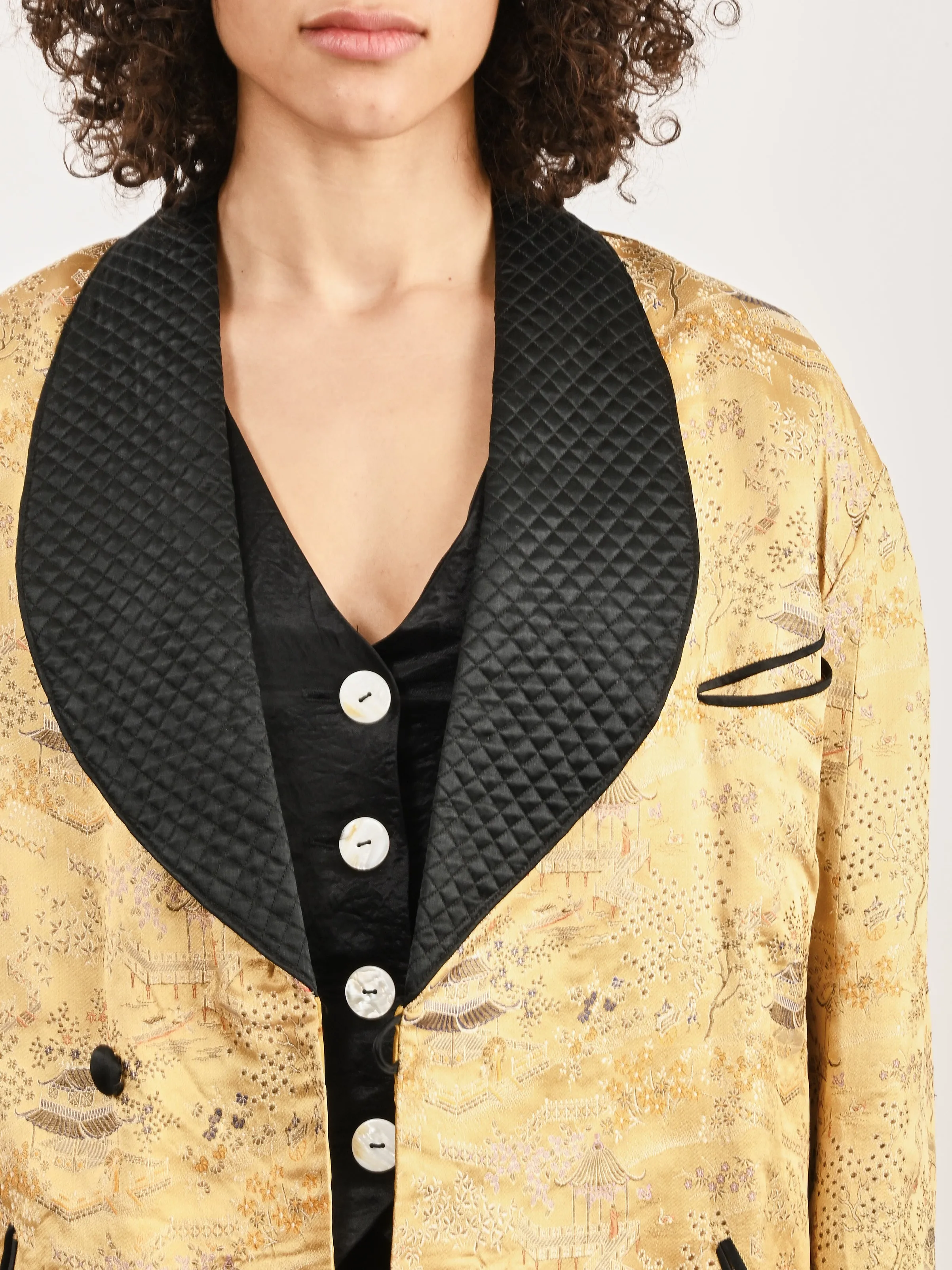 Gold Smoking Jacket