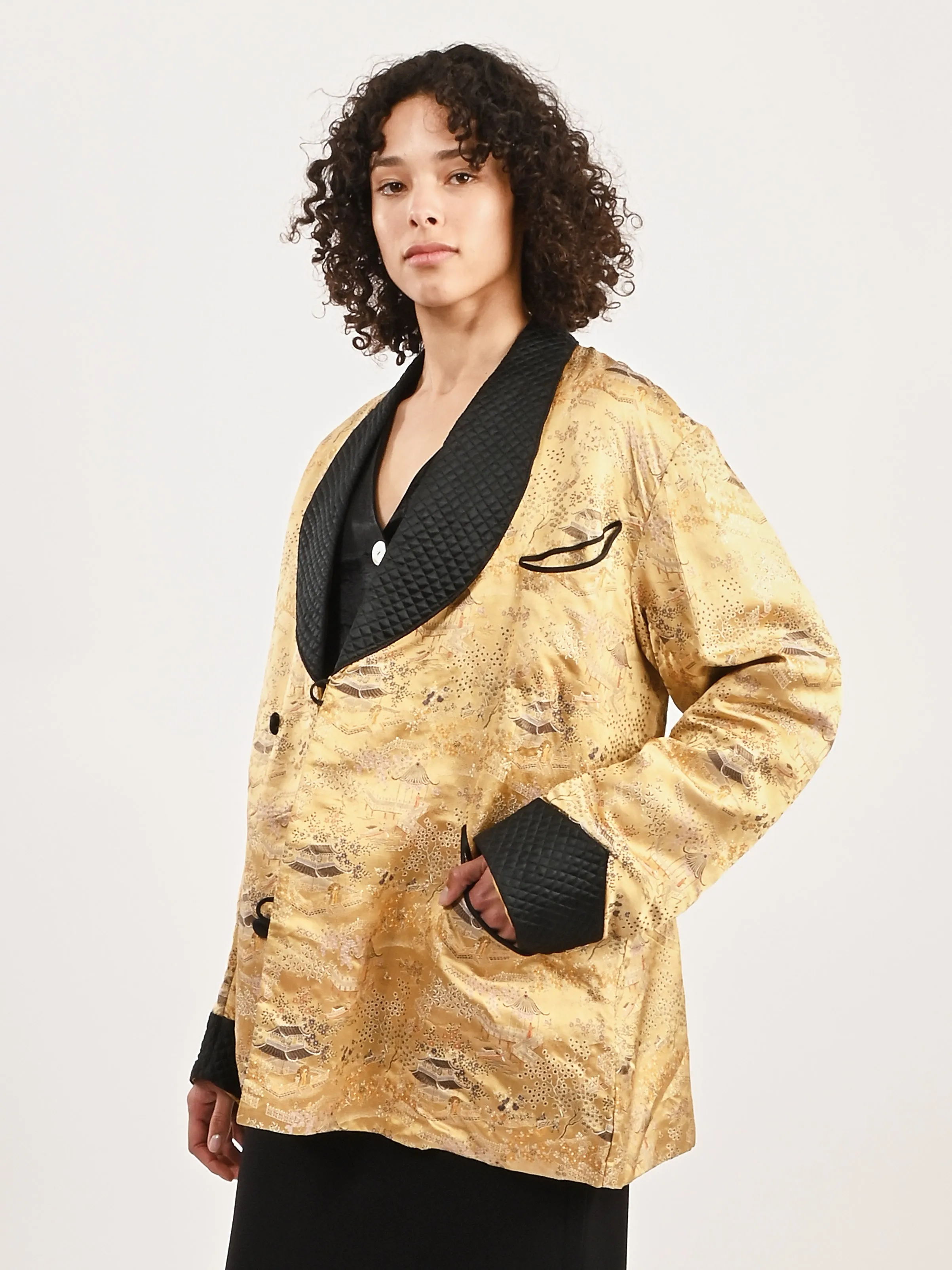 Gold Smoking Jacket