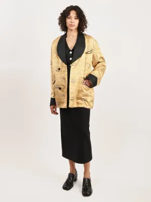 Gold Smoking Jacket