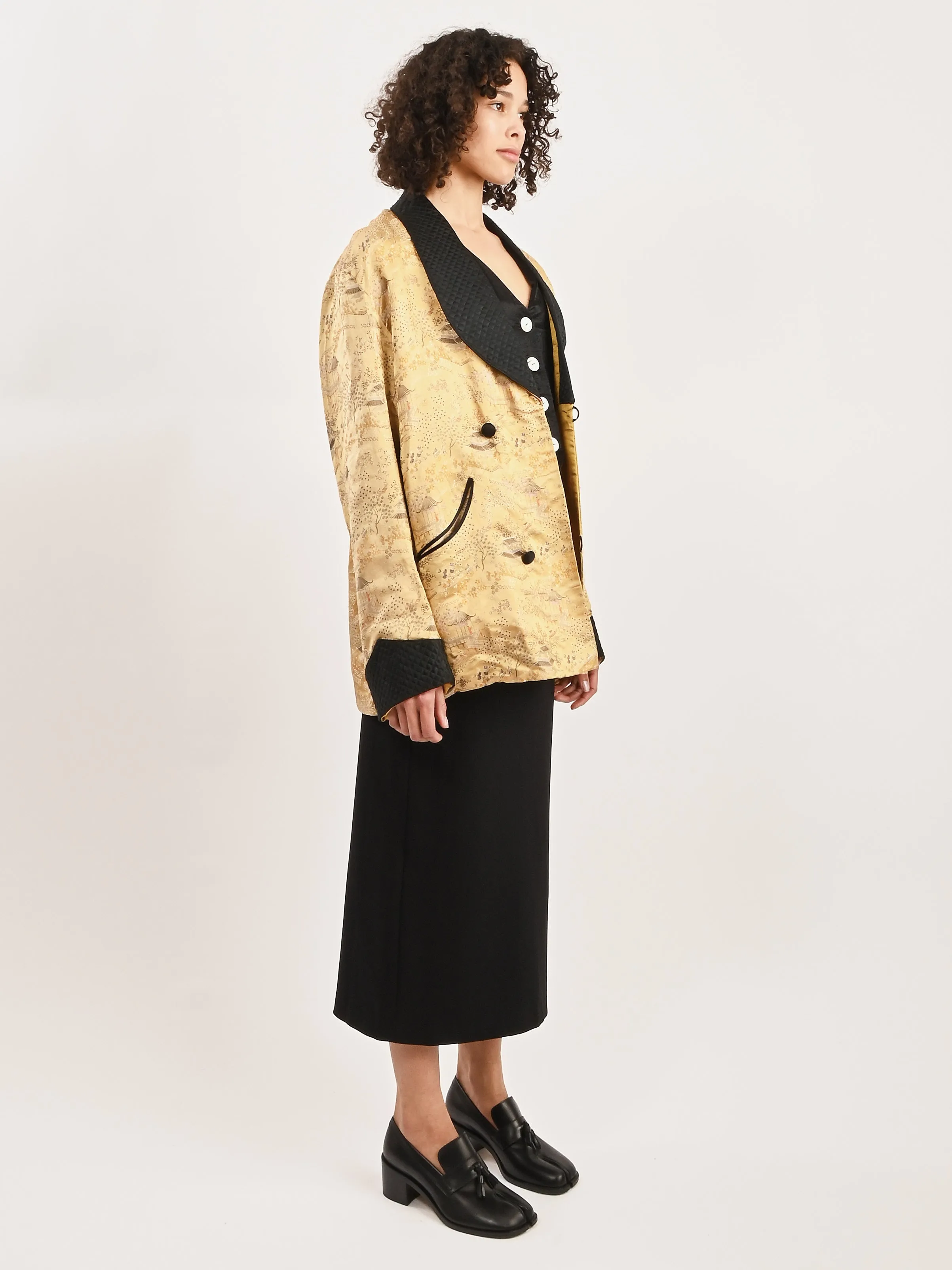 Gold Smoking Jacket