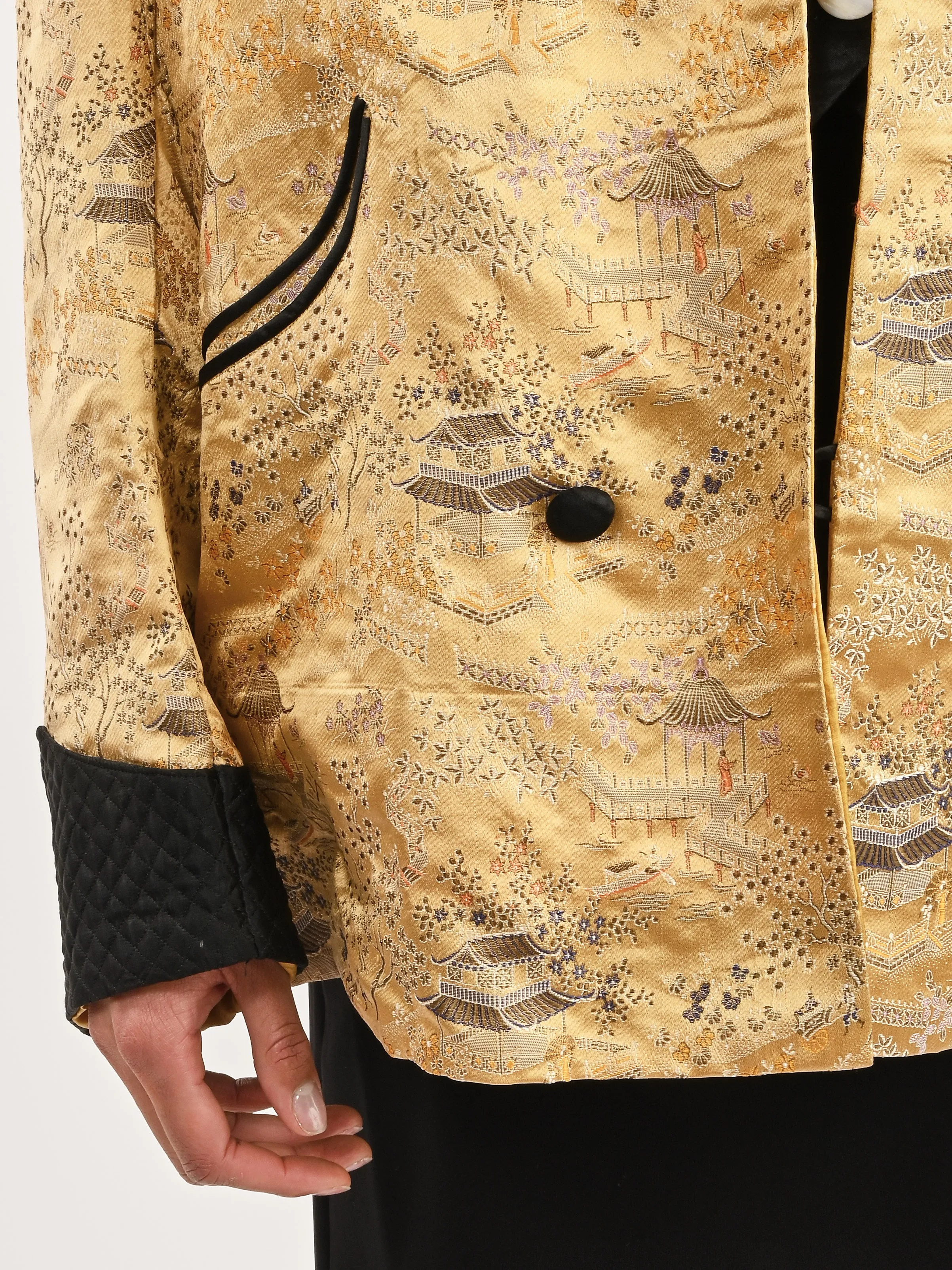 Gold Smoking Jacket