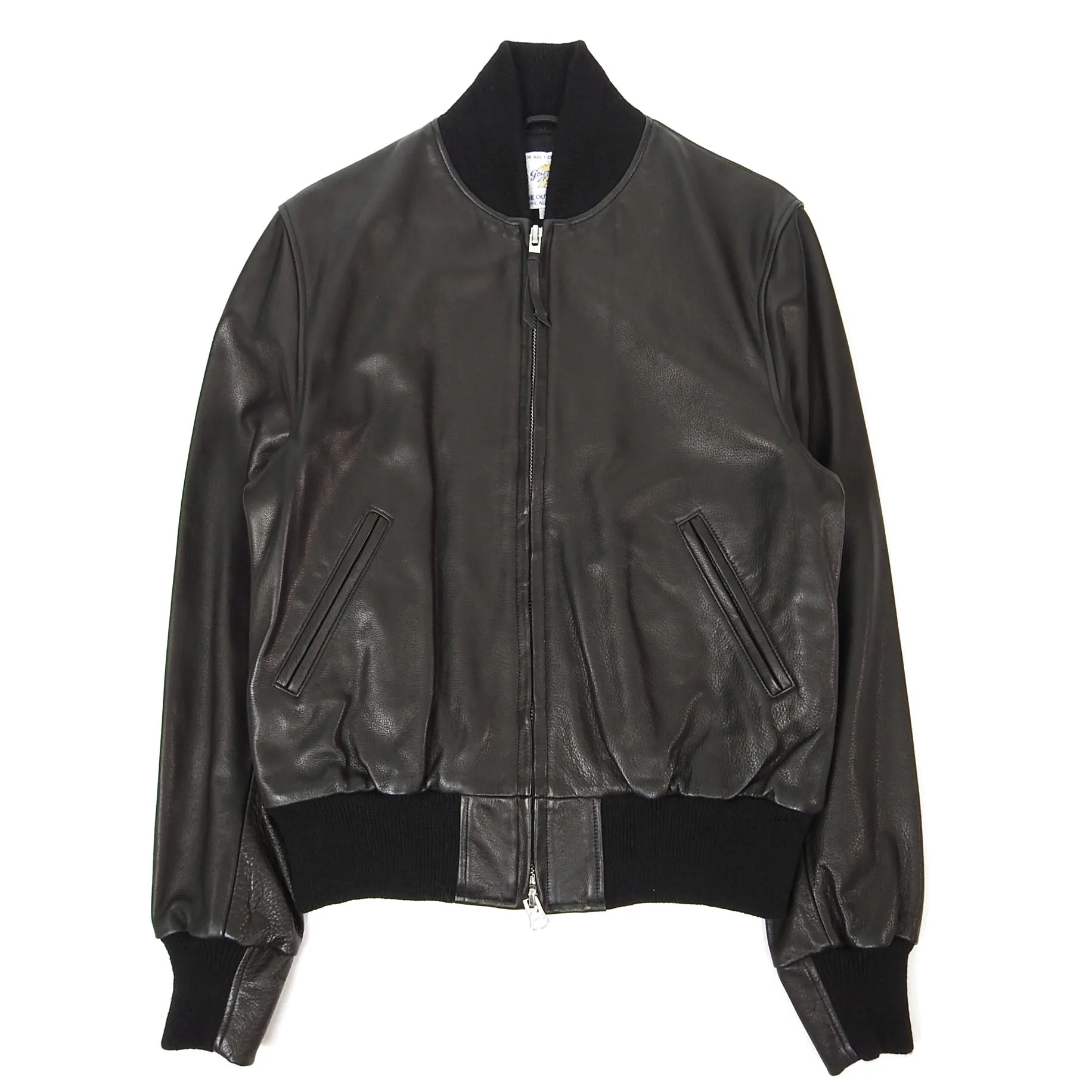 Golden Bear Leather Bomber Jacket Size Small