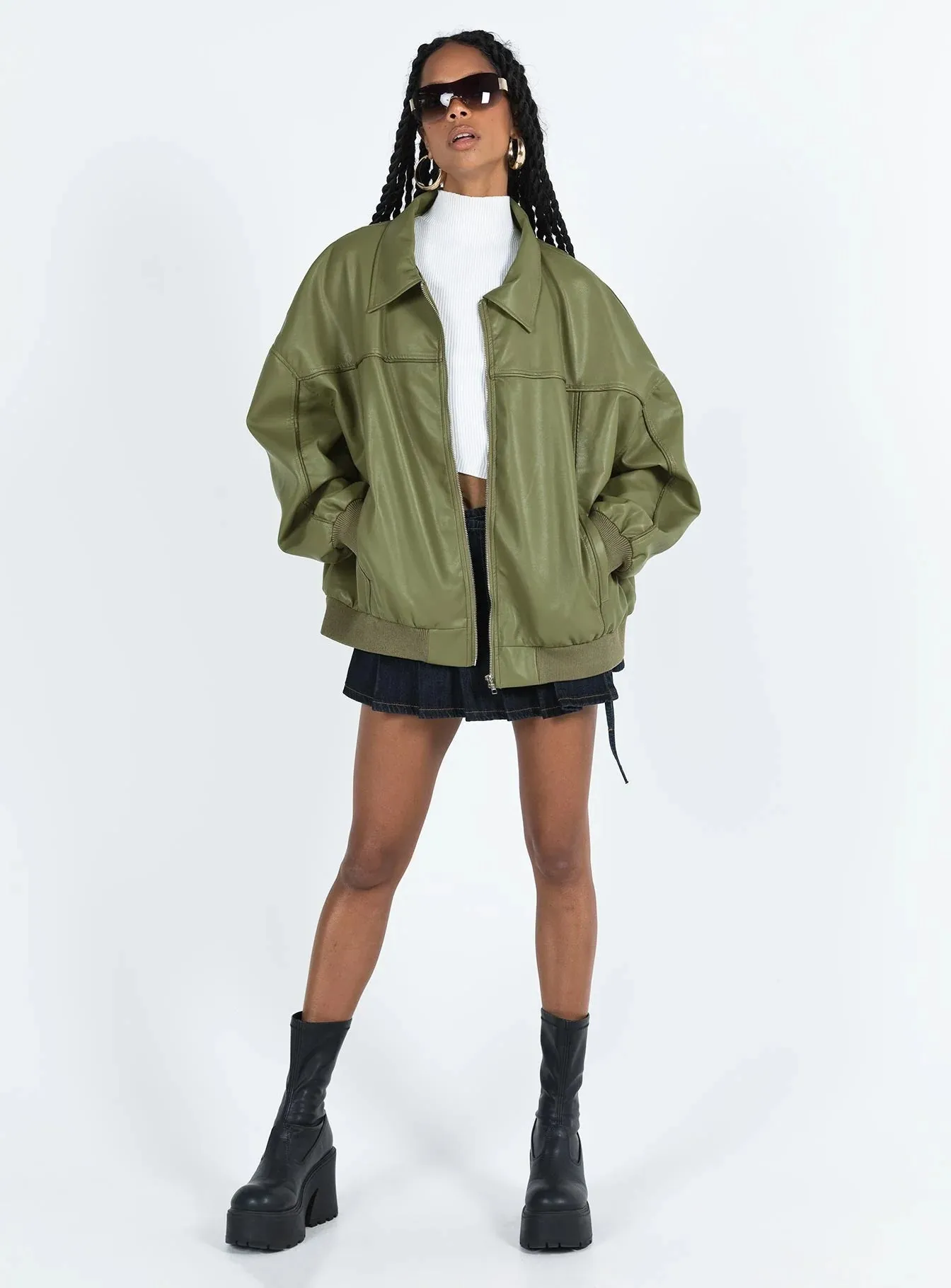 Goldsmith Faux Leather Jacket
