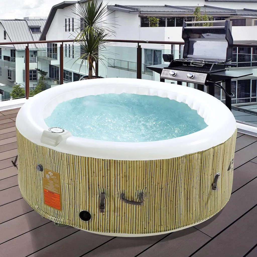 GoPlus Heated Bubble Inflatable Hot Tub - 4 People