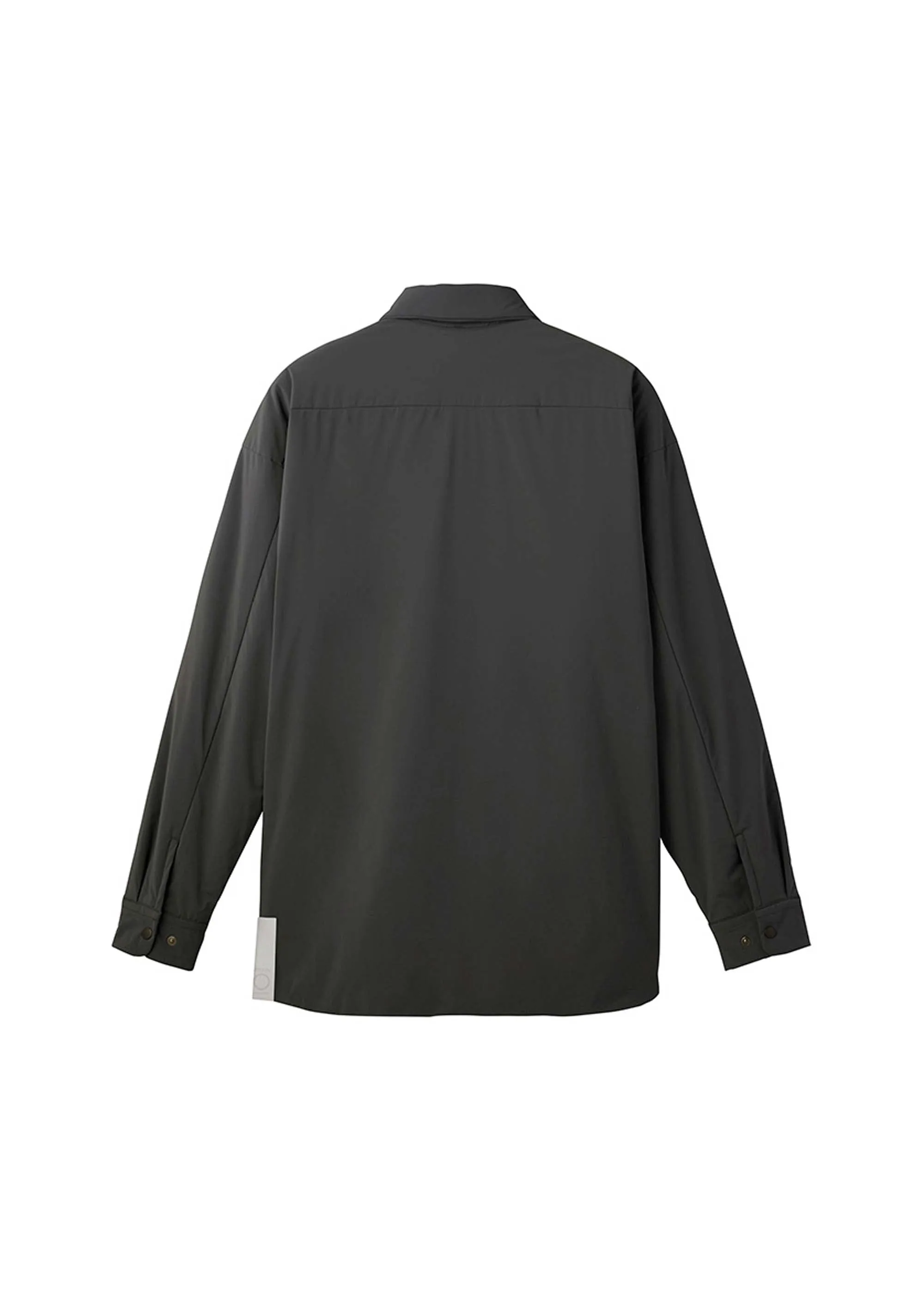 Grey Insulated Tech Shirt Jacket
