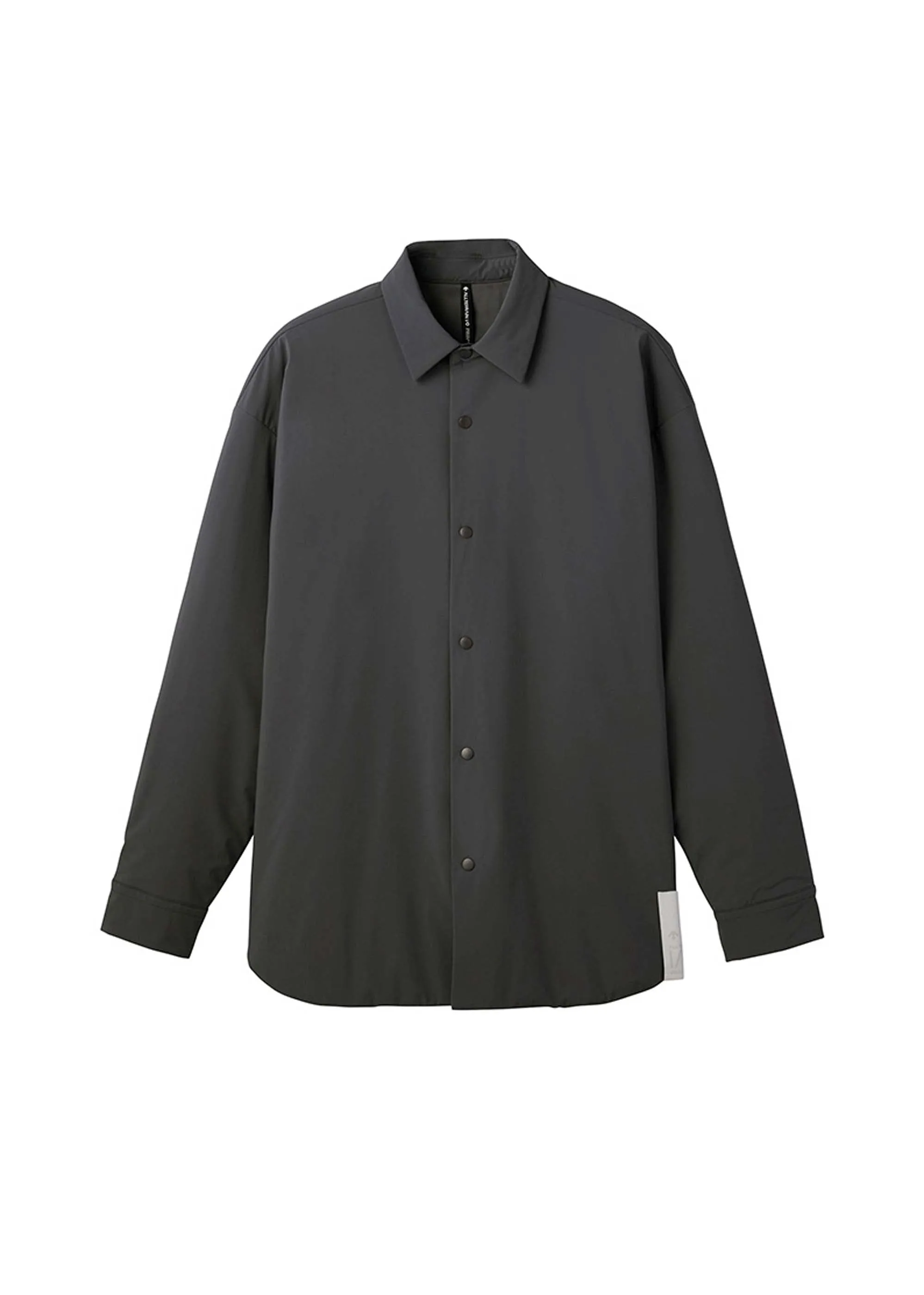 Grey Insulated Tech Shirt Jacket