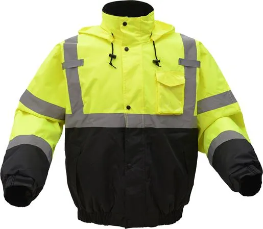 GSS Safety Waterproof Quilt Lined Bomber Jacket, Class 3