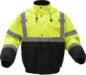 GSS Safety Waterproof Quilt Lined Bomber Jacket, Class 3