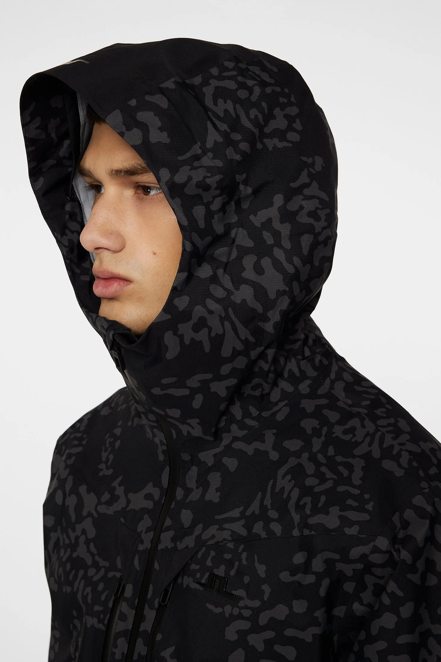 Harwood Shell Jacket Printed / Snake Rock Asphalt M