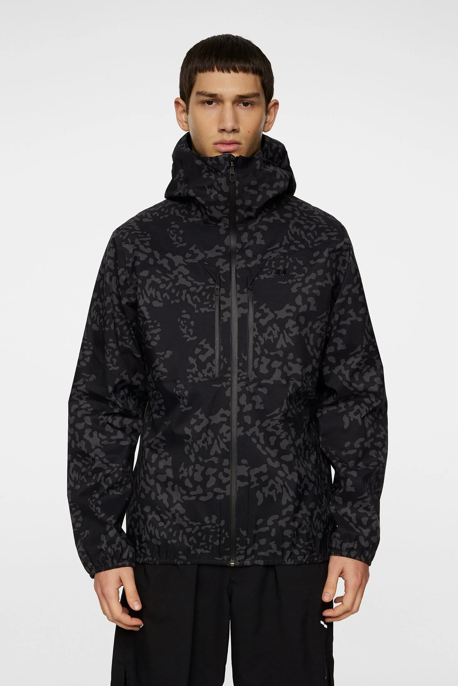 Harwood Shell Jacket Printed / Snake Rock Asphalt M