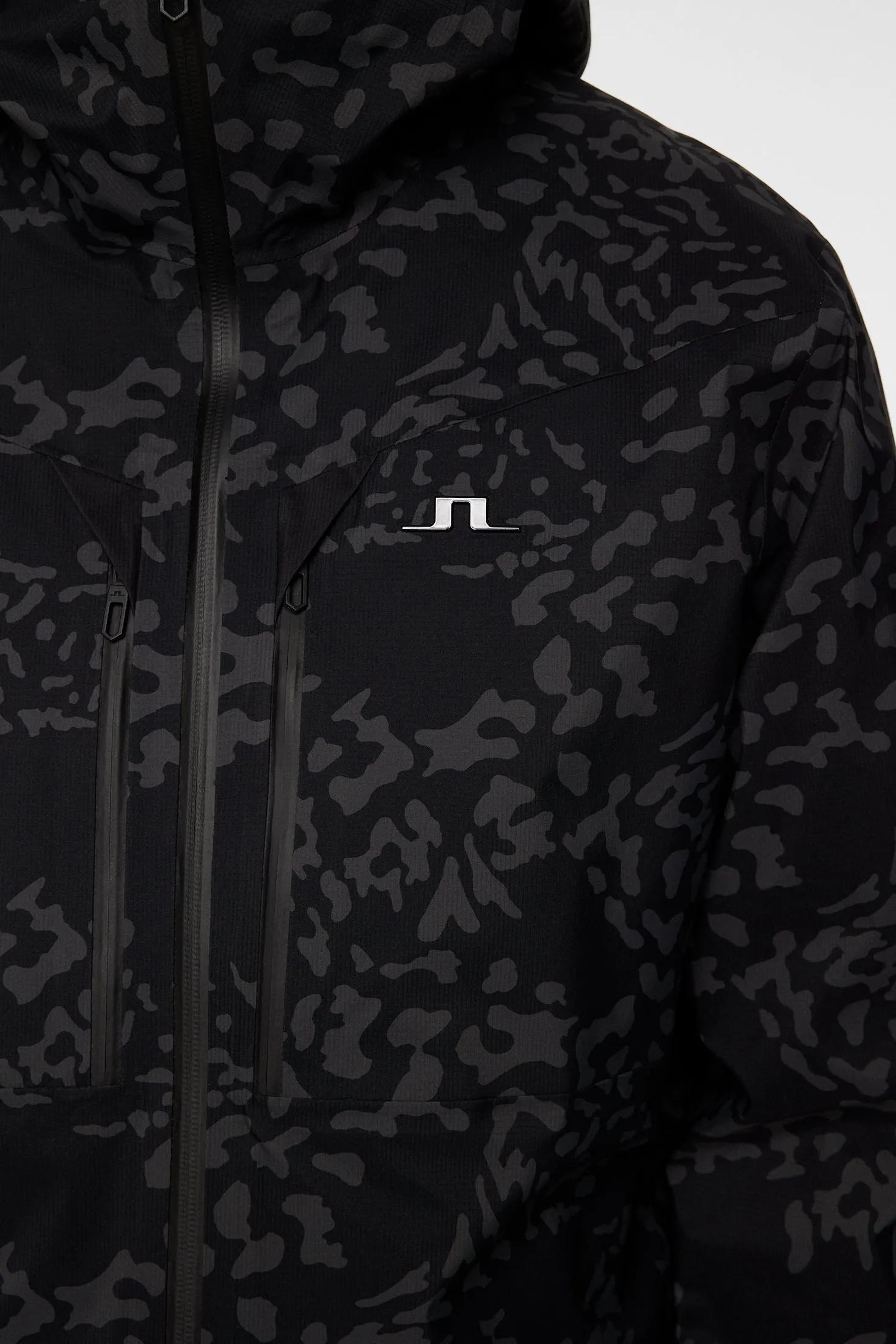 Harwood Shell Jacket Printed / Snake Rock Asphalt M