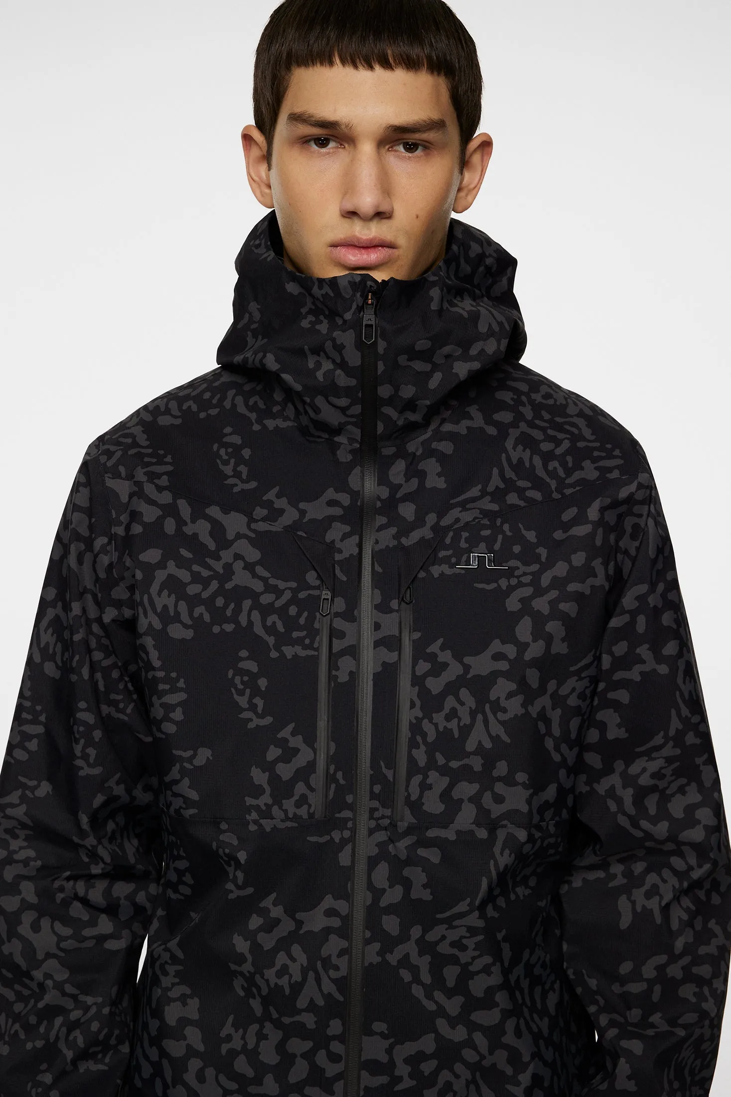 Harwood Shell Jacket Printed / Snake Rock Asphalt M