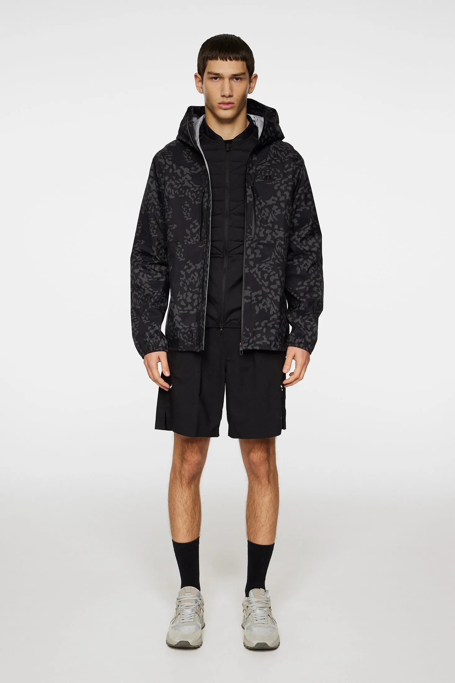Harwood Shell Jacket Printed / Snake Rock Asphalt M