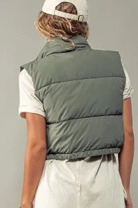 Haven Puffer Vest - Olive