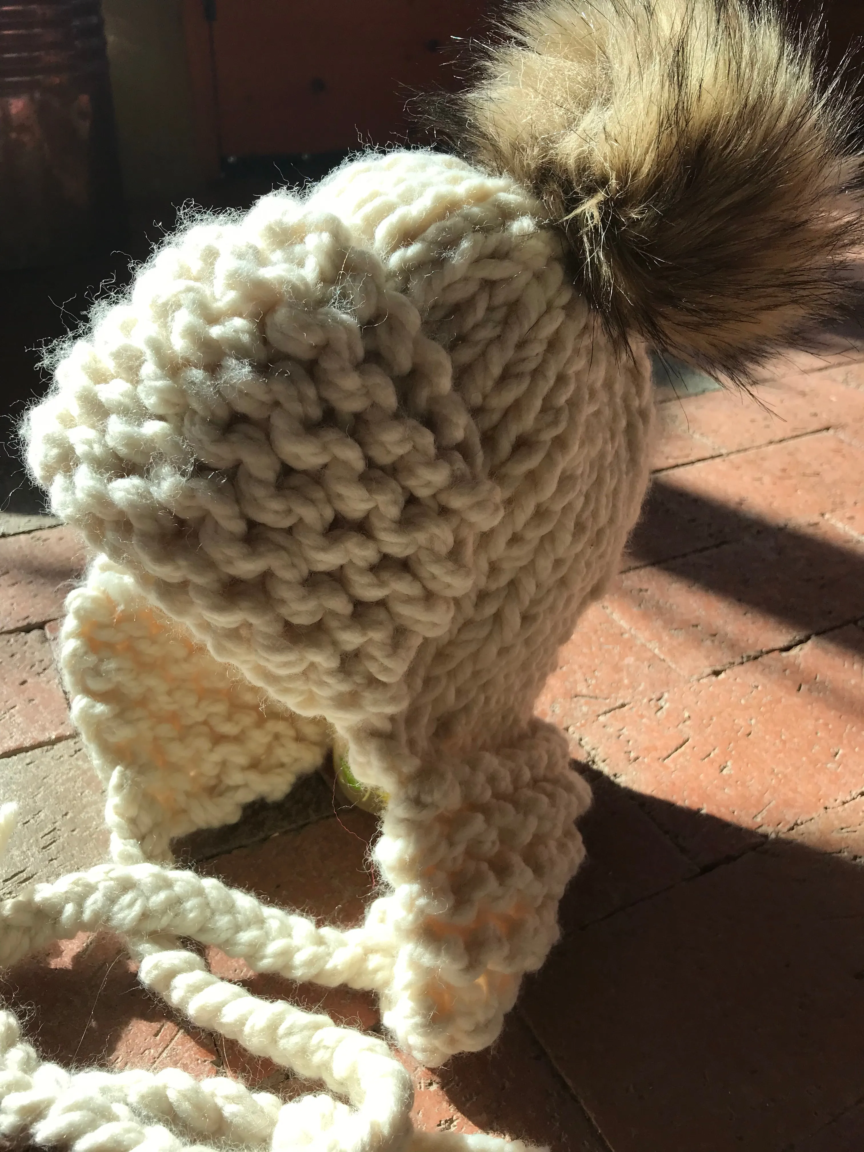 Heavy Cream Bomber Beanie