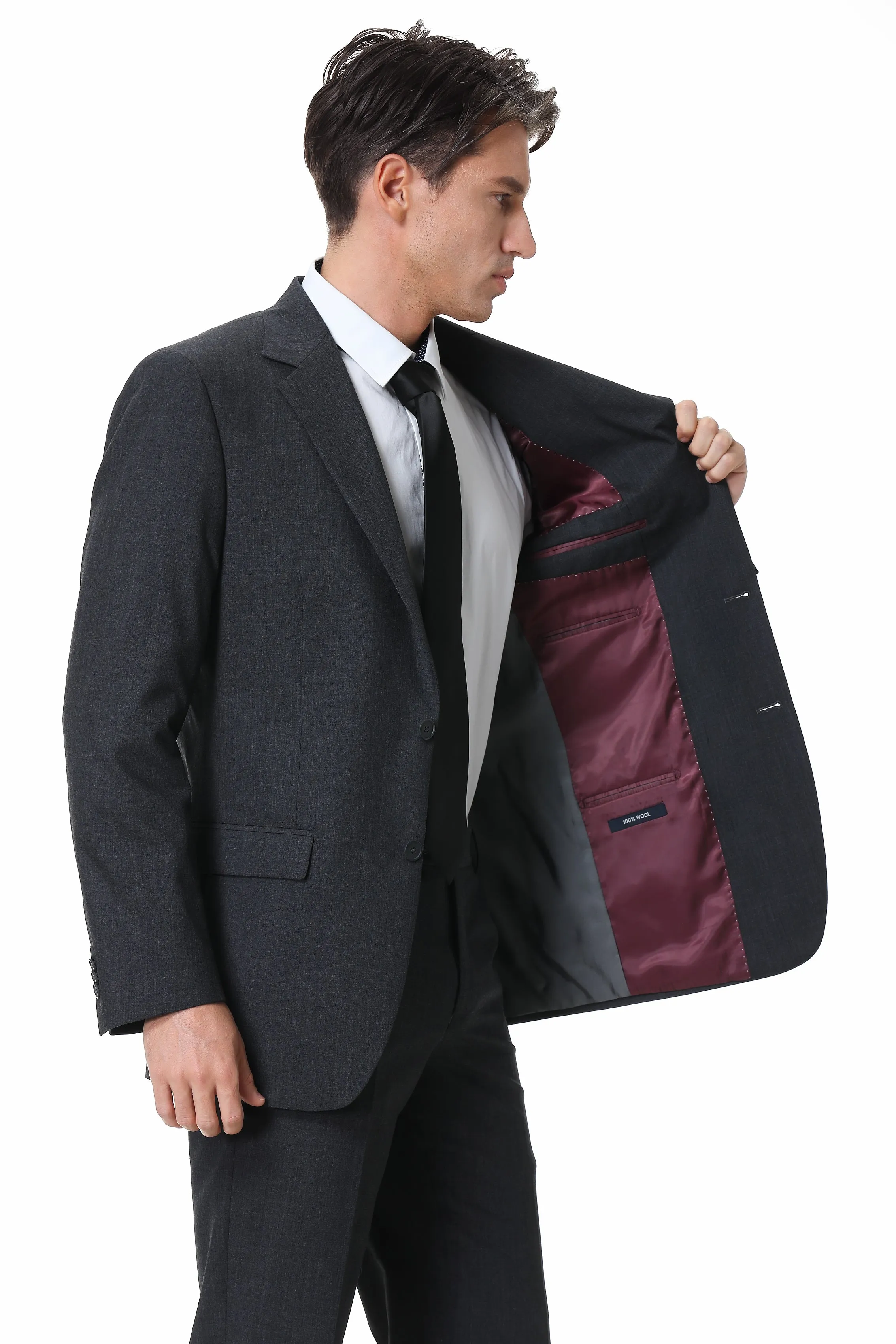 Hechter Paris Suit Separate Grey Heather Jacket