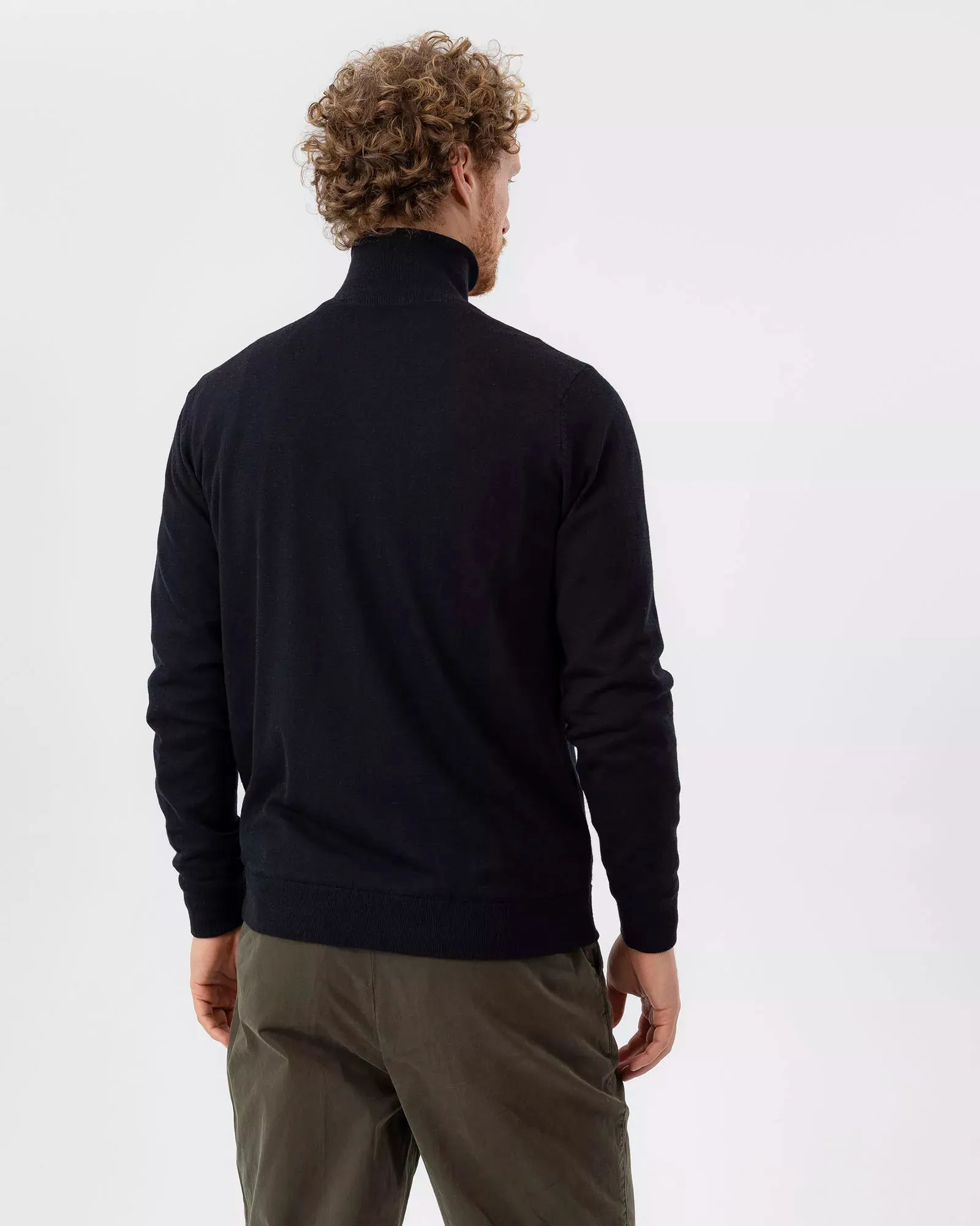 Holebrook Mens Jesper T neck Windproof Sweater - Black